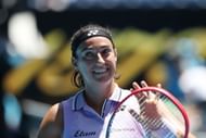 Garcia smiles after her first-round win at the 2023 Australian Open